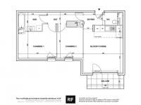 T3 de 59 m² avec balcon et parking