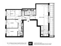 T4 de 78 m² avec balcon de 12 m²