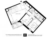 T3 de 64 m² avec balcon et parking