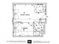 T2 de 42 m² en dernier étage