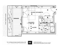 Studio de 35 m² avec terrasse de 18 m²