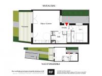 Maison 4 pièces de 85 m² avec terrasse et jardins