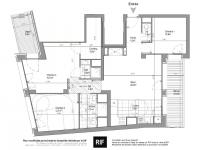 T4 de 91 m² avec balcons et parkings