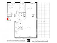 T4 de 82 m² avec terrasse de 42 m²