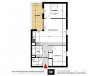 Appartement 3 pièces de 60 m² avec terrasse et parkings