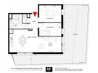 Appartement d\'exception 3 pièces de 66 m² avec terrasse de 61 m²