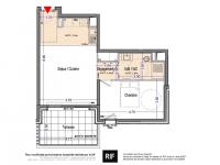 Appartement 2 pièces de 48 m² avec terrasse