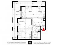 T3 de 64 m² avec loggia de 24 m²