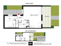 Maison 4 pièces de 83 m² avec terrasse, jardin et garage