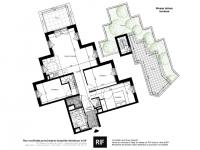 T4 de 80 m² avec balcon de 22 m²