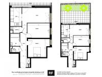 T3 de 67 m² avec terrasse de 41 m²