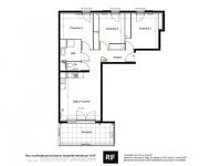 Appartement T4 de 74 m² avec terrasse de 14 m²