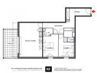 T3 de 68 m² avec terrasse de 13 m²