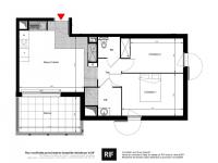 Appartement 3 pièces de 52 m² avec terrasse