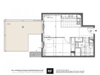 T2 de 41 m² avec terrasse de 22 m²