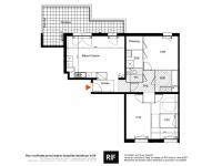 T4 de 86 m² avec terrasse de 21 m²
