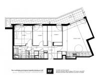 T4 de 84 m² avec balcon de 17 m²