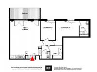 Appartement 3 pièces de 74 m² avec terrasse et parkings