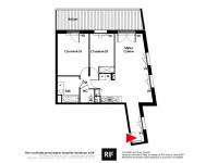 Appartement 3 pièces de 63 m² avec terrasse et parkings
