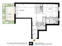 T2 de 48 m² avec terrasse et parking