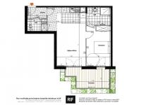 T2 de 49 m² avec terrasse et parking