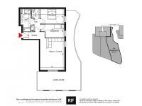 Appartement T3 71 m² avec jardin de 384 m²