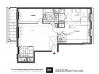 T4 de 75 m² avec balcon et parkings
